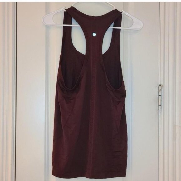 Lululemon Tank Top Womens Maroon Swiftly Tech Racerback Size 10 - Picture 2 of 5